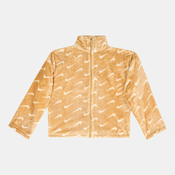 Nike Kids' Swoosh Essentials Full-Zip Jacket Brown image number 0