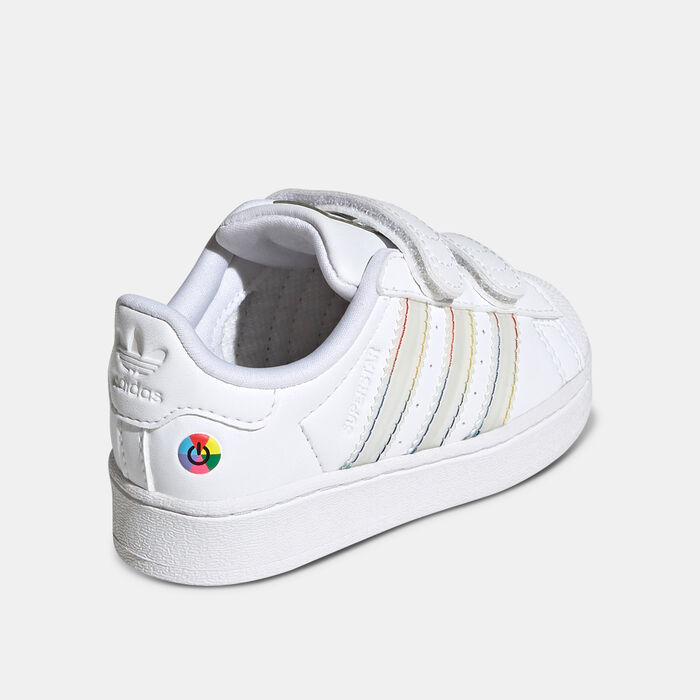 adidas Originals Kids' Superstar LED Lights Shoes White image number 2