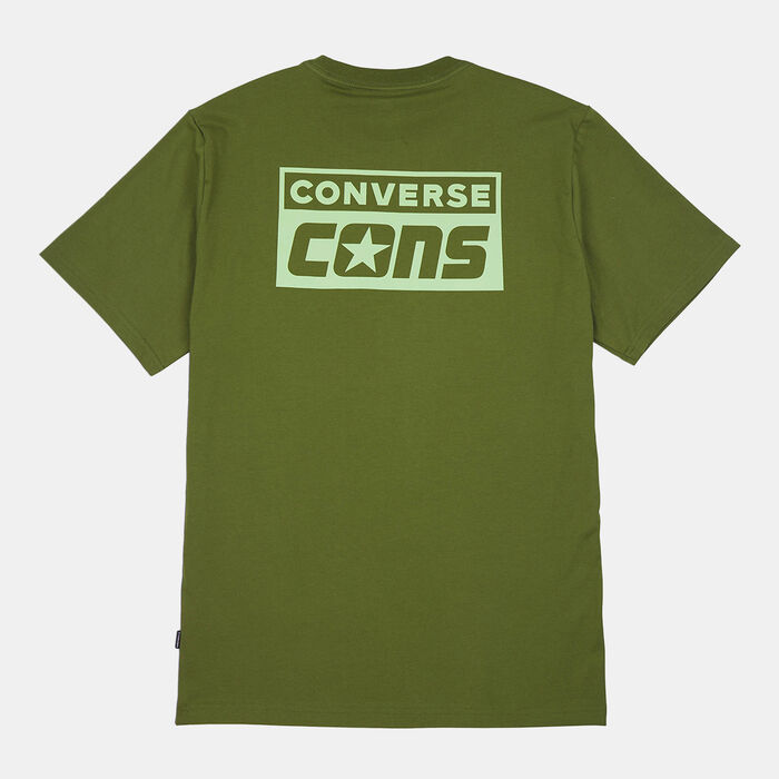 Converse Men's CONS Graphic T-Shirt Green Converse Men's CONS Graphic T-Shirt Green image number 1