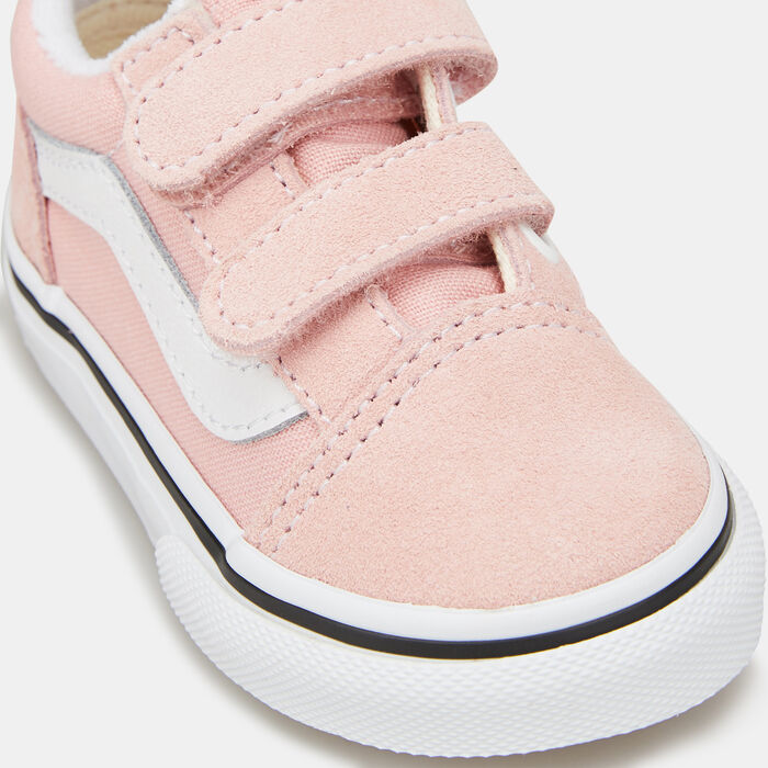 Vans Kids' Old Skool Velcro Unisex Shoe (Baby and Toddler) Pink Vans Kids' Old Skool Velcro Unisex Shoe (Baby and Toddler) Pink image number 4