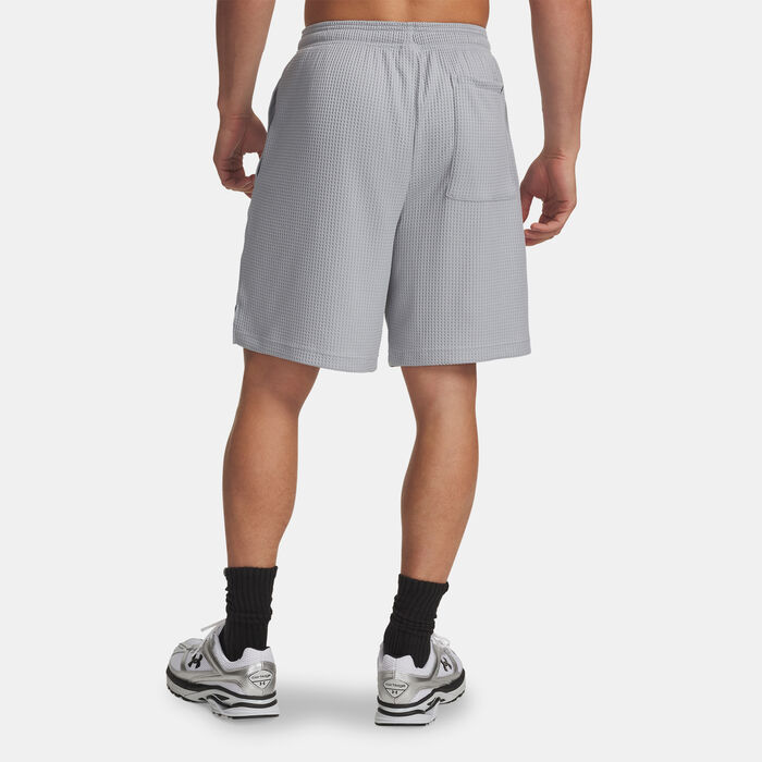 Under Armour Men's Rival Waffle Shorts Grey Under Armour Men's Rival Waffle Shorts Grey image number 1