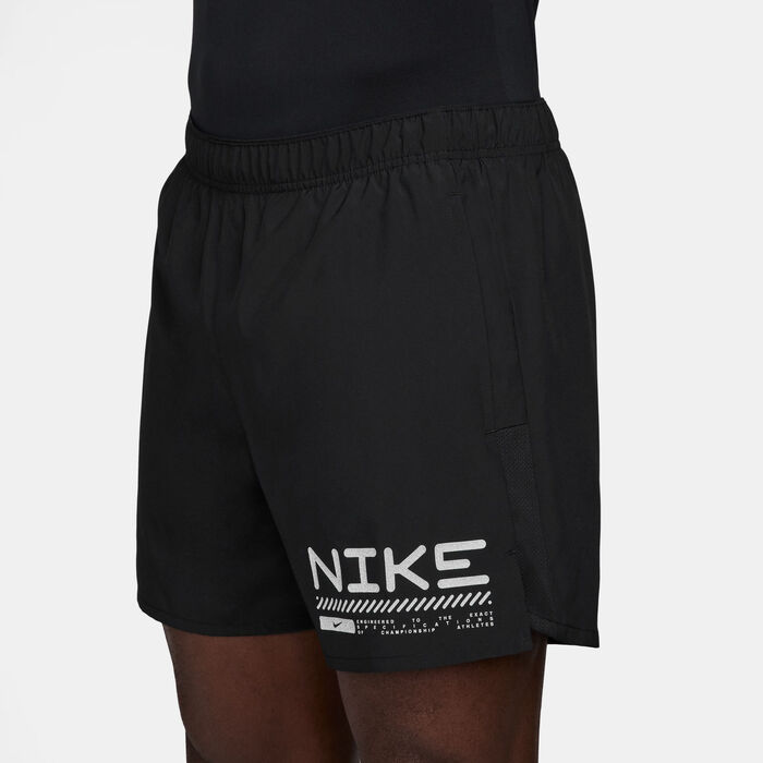 Nike Men's Challenger Winterized 2-in-1 Running Shorts Black Nike Men's Challenger Winterized 2-in-1 Running Shorts Black image number 2