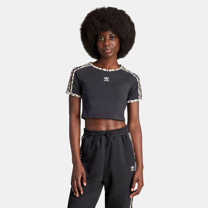 adidas Originals Women's Luxe Baby T-Shirt Black adidas Originals Women's Luxe Baby T-Shirt Black image number 0