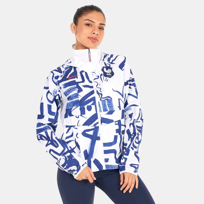 Nike Women's FFF AWF Jacket Blue image number 0