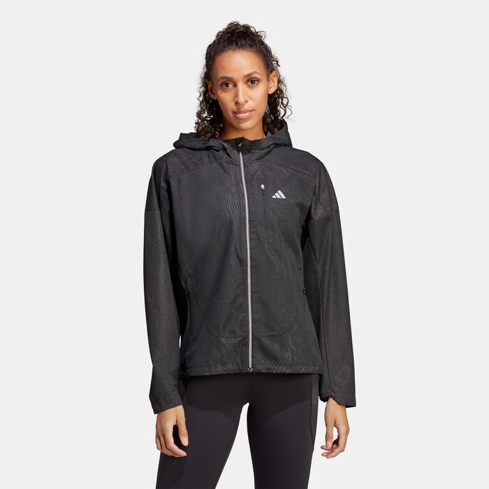 adidas Women's Adizero Running Jacket Black image number 0