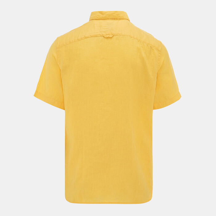 Timberland Men's Linen Shirt yellow Timberland Men's Linen Shirt yellow image number 1