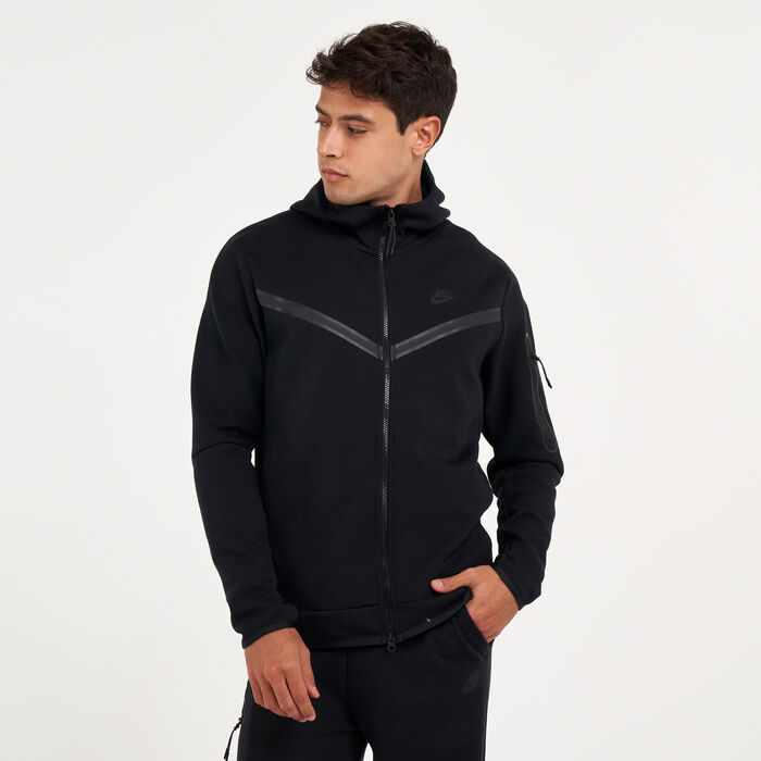 Buy Nike Men's Sportswear Tech Fleece Full-Zip Hoodie Black in KSA -SSS