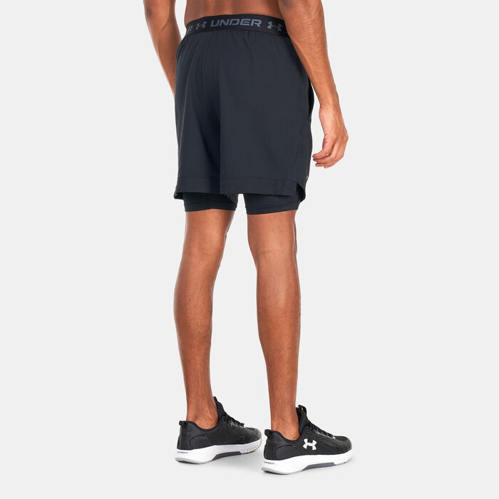 Under Armour Men's UA Vanish Woven 2-in-1 Shorts Black Under Armour Men's UA Vanish Woven 2-in-1 Shorts Black image number 1