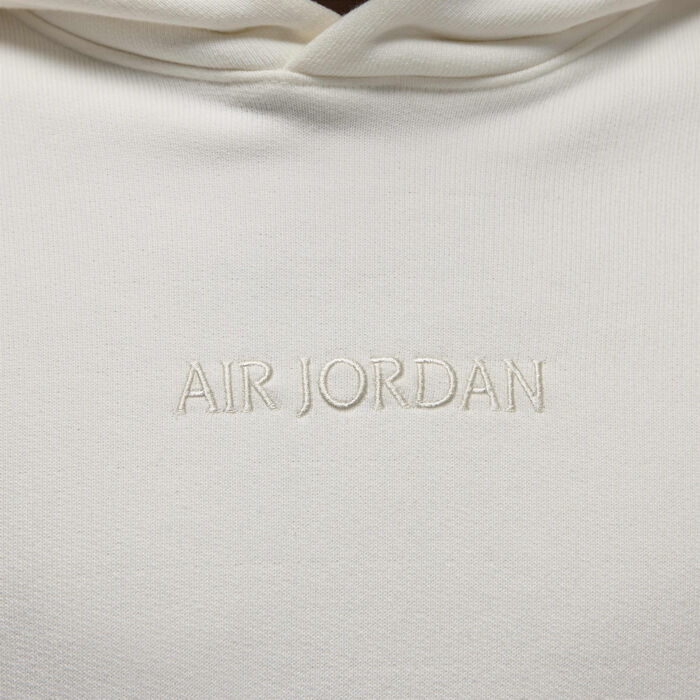 Jordan Men's Wordmark Fleece Hoodie White image number 4
