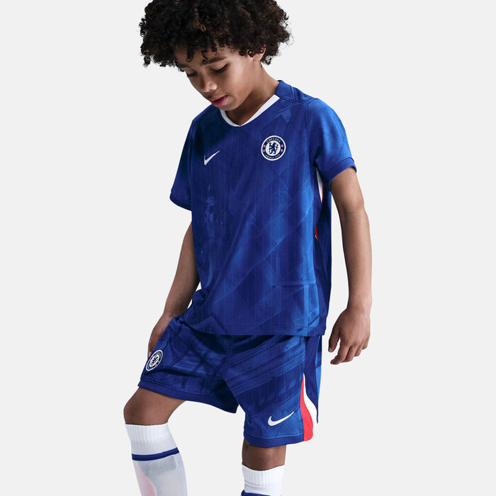 Nike Kids' Chelsea 25/26 Home Replica 3-Piece Football Kit Blue Nike Kids' Chelsea 25/26 Home Replica 3-Piece Football Kit Blue image number 2