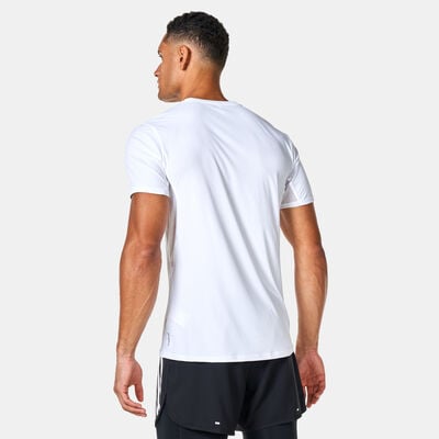 adidas Men's Adizero Essentials Running T-Shirt White adidas Men's Adizero Essentials Running T-Shirt White
