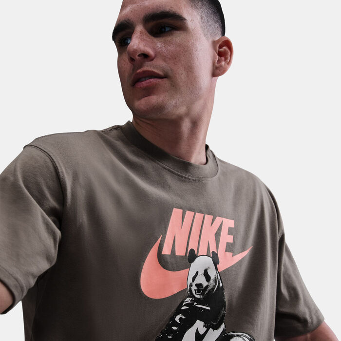 Nike Men's Sportswear Printed T-Shirt Brown Nike Men's Sportswear Printed T-Shirt Brown image number 4
