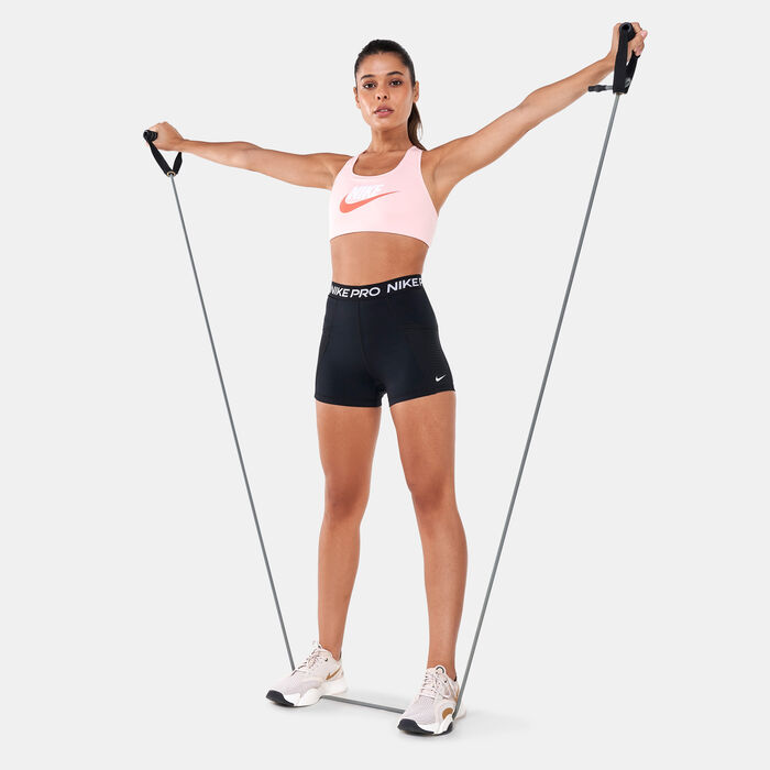 Nike Women's Dri-FIT Swoosh Sports Bra Pink image number 2