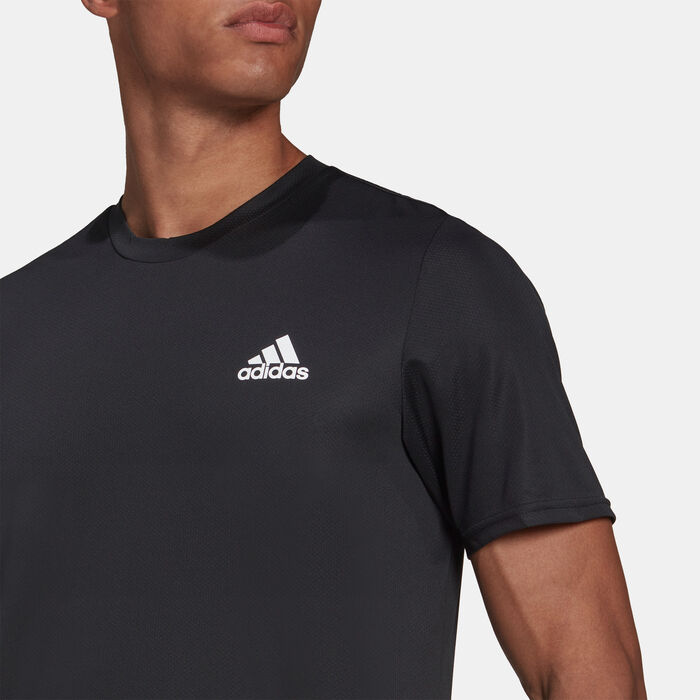 adidas Men's AEROREADY Designed For Movement T-Shirt Black adidas Men's AEROREADY Designed For Movement T-Shirt Black image number 2