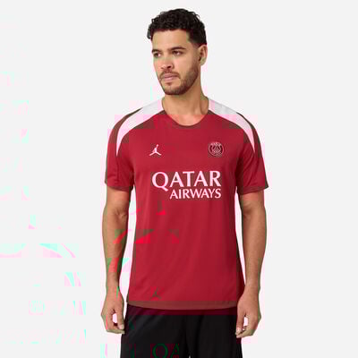 Jordan Men's Paris Saint-Germain Strike 4th Football Top Red Jordan Men's Paris Saint-Germain Strike 4th Football Top Red