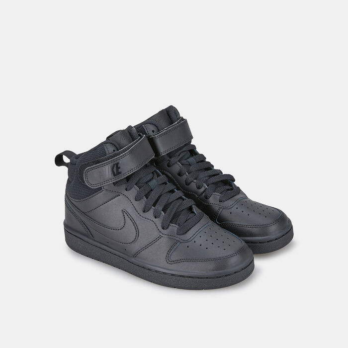 Nike Kids' Borough Mid 2 Court Shoe (Older Kids) Black Nike Kids' Borough Mid 2 Court Shoe (Older Kids) Black image number 1