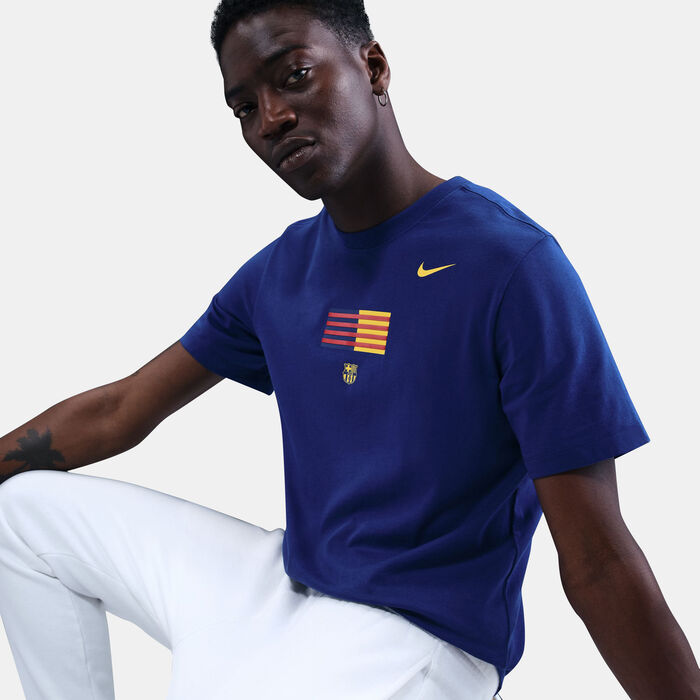 Nike Men's FC Barcelona Total 90 T-Shirt Blue Nike Men's FC Barcelona Total 90 T-Shirt Blue image number 4