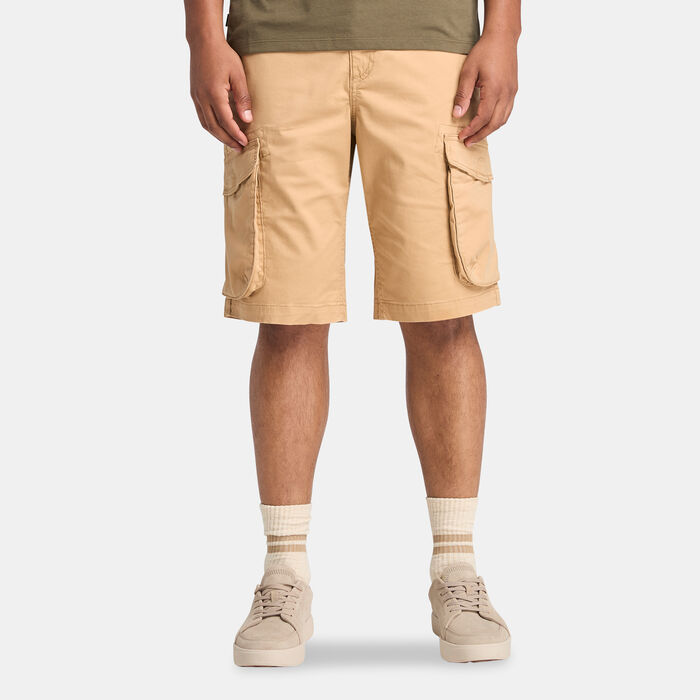 Timberland Men's Woven Badge Cargo Shorts yellow image number 0