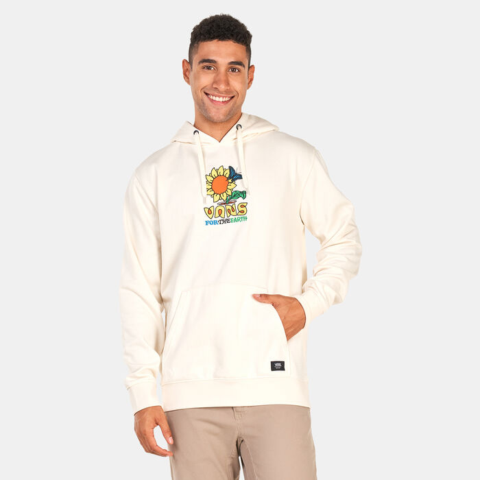 Vans Men's Eco Positivity Hoodie White Vans Men's Eco Positivity Hoodie White image number 0