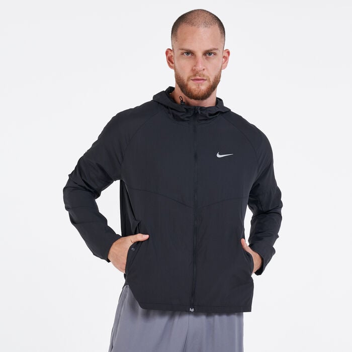 Nike Men's Miler Repel Running Jacket Black Nike Men's Miler Repel Running Jacket Black image number 0