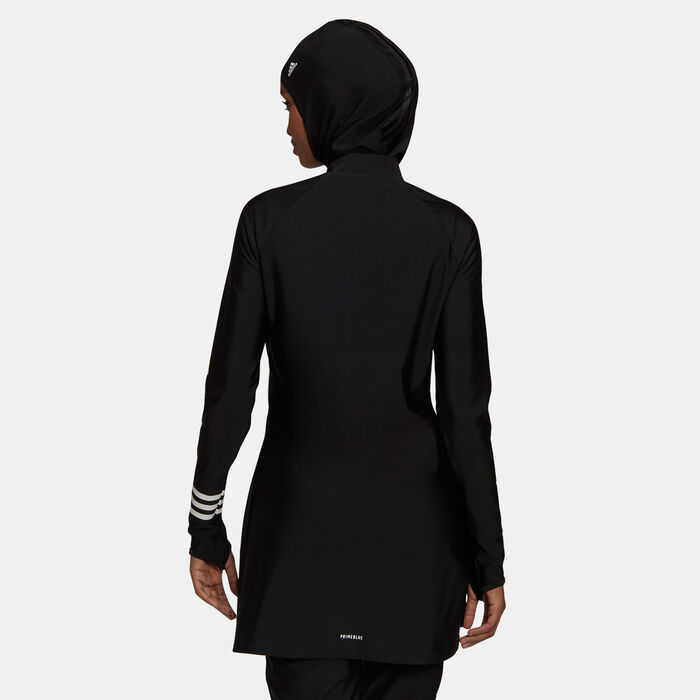 adidas Women's 3-Stripes Swimming Top Black image number 3