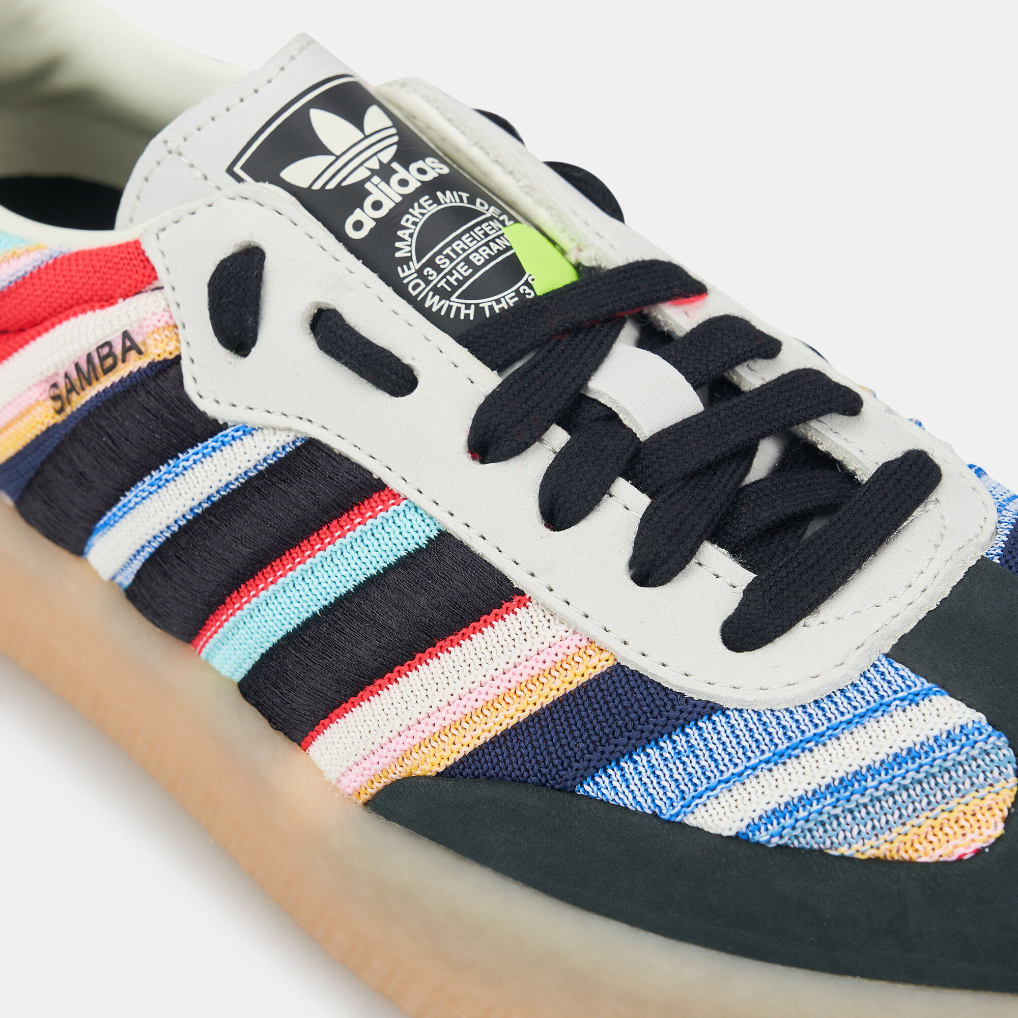 美品】adidas samba 赤青白 24cm - メルカリ