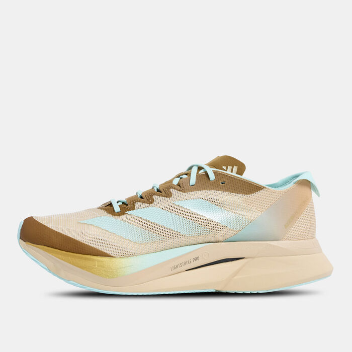 adidas Men's Desert Runner Adizero Boston 12 Running Shoes Beige adidas Men's Desert Runner Adizero Boston 12 Running Shoes Beige image number 2