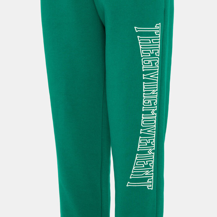 The Giving Movement Women's Collegic Font Joggers Green The Giving Movement Women's Collegic Font Joggers Green image number 2
