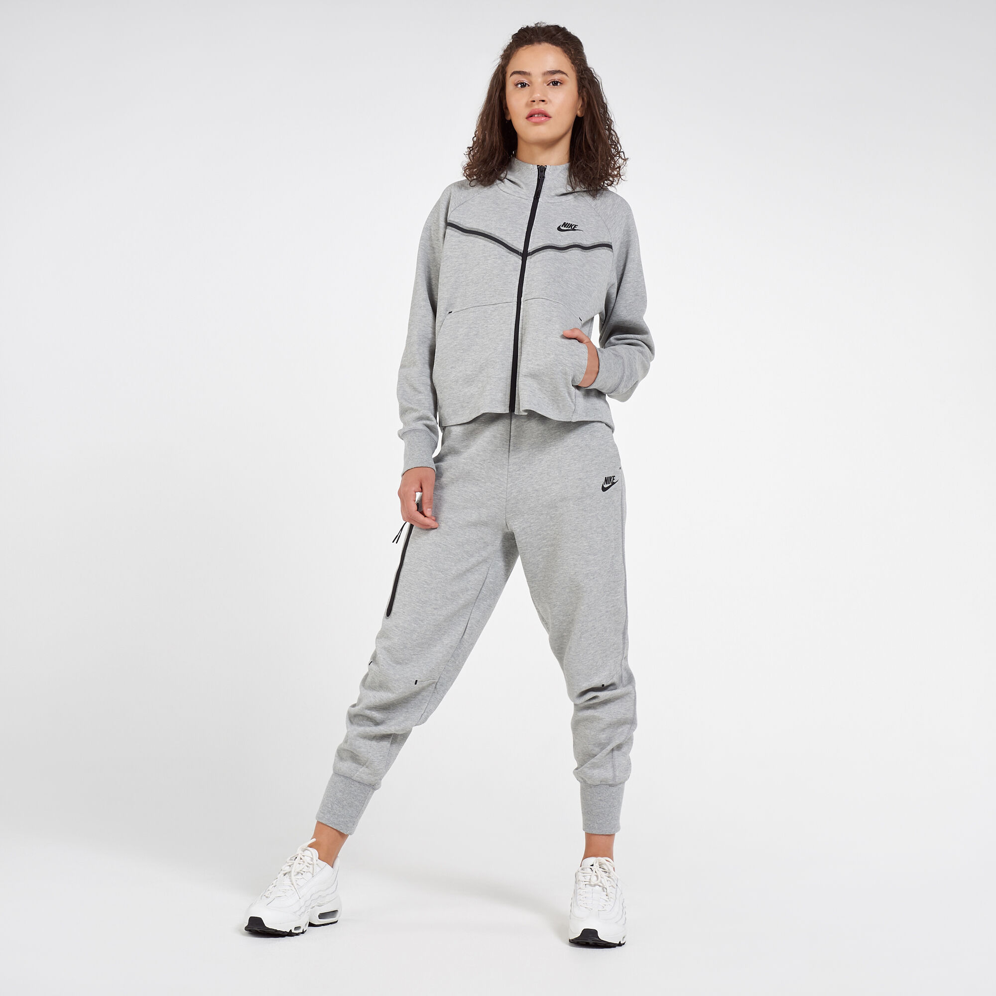 Buy Nike Women s Sportswear Tech Fleece Windrunner Hoodie Grey in
