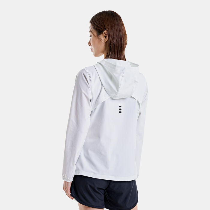 Under Armour Women's OutRun The Storm Running Jacket White image number 1