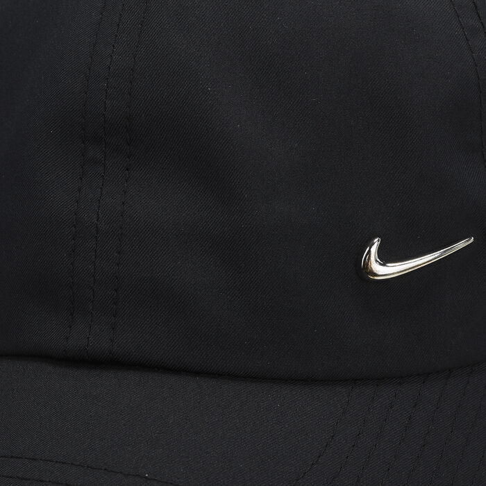 Nike Unisex Heritage86 Metal Swoosh Cap Black image number 2