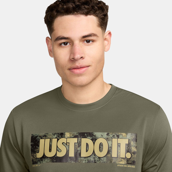 Nike Men's Dri-FIT Training T-Shirt Green Nike Men's Dri-FIT Training T-Shirt Green image number 2