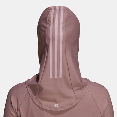 adidas Women's 3-Stripes Swimming Hijab Pink