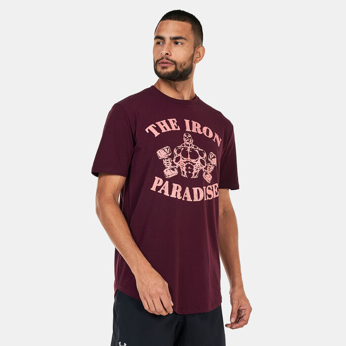 Under Armour Men's Project Rock T-Shirt Red Under Armour Men's Project Rock T-Shirt Red image number 0