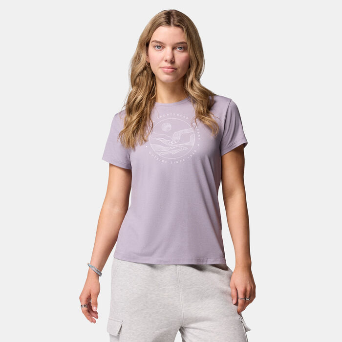 Columbia Women's Sloan Ridge Technical Hiking T-Shirt Purple Columbia Women's Sloan Ridge Technical Hiking T-Shirt Purple image number 0