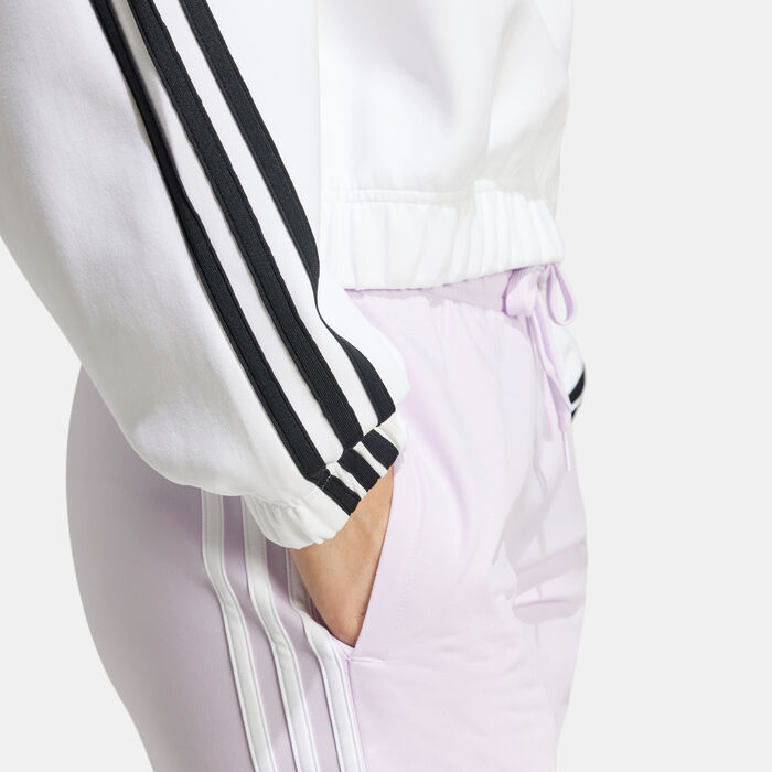 adidas Women's Future Icons 3-Stripes 1/4-Zip Sweatshirt White adidas Women's Future Icons 3-Stripes 1/4-Zip Sweatshirt White image number 3