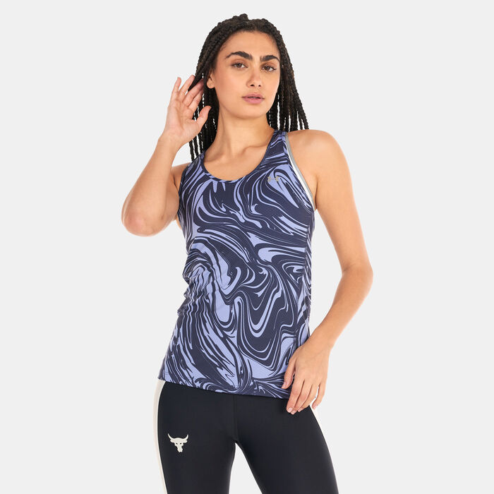 Under Armour Women's HeatGear® Armour Racer Print Tank Top Purple image number 0