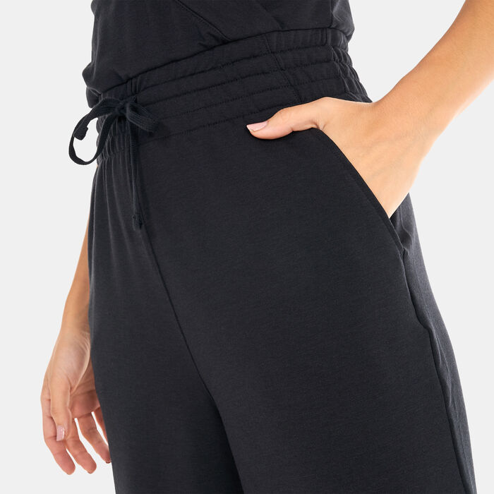 Nike Women's Yoga Dri-FIT French Terry Jumpsuit Black image number 2