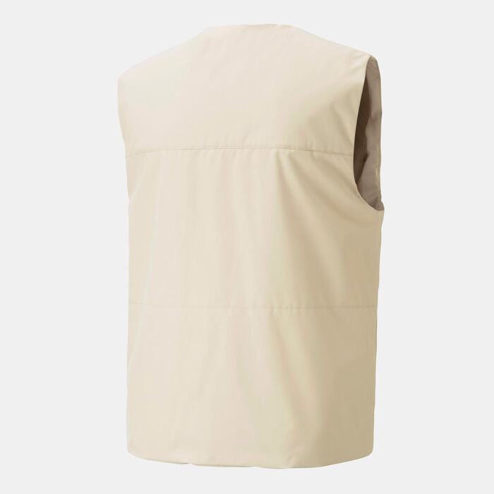 PUMA Men's Classics Granola Gilet Beige image number 1