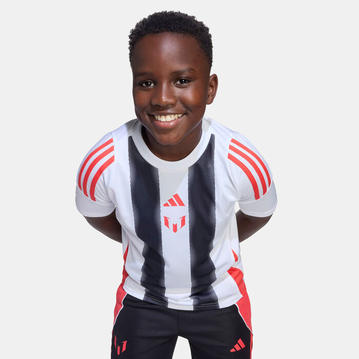 adidas Kids' Messi Training Football Top White image number 4
