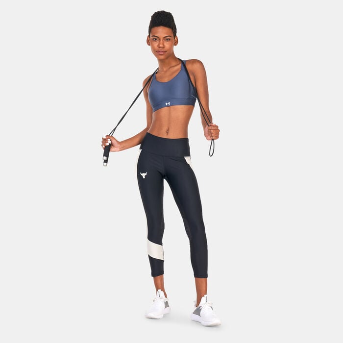 Under Armour Women's UA Infinity High Crossover Sports Bra Grey Under Armour Women's UA Infinity High Crossover Sports Bra Grey image number 2