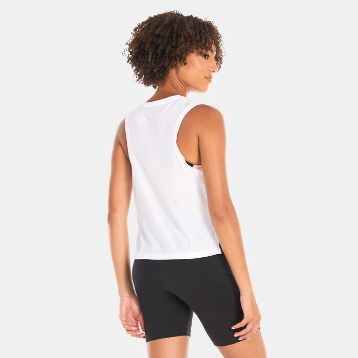 PUMA Women's Fit Tri-blend Training Tank Top White image number 1