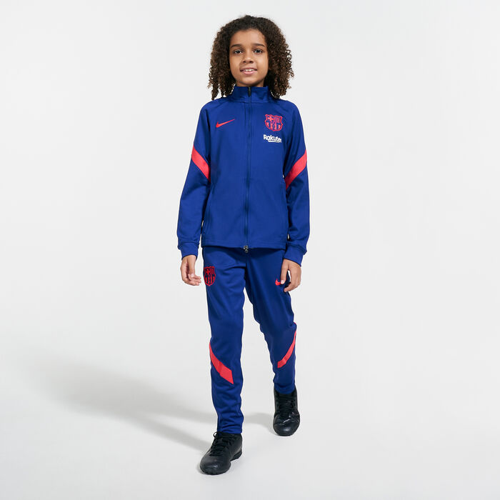 Nike Kids' F.C. Barcelona Strike Tracksuit Blue image number 0