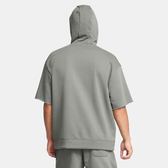 Under Armour Men's Project Rock Short-Sleeve Training Hoodie Green image number 1