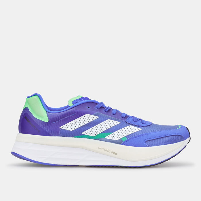 adidas Men's Adizero Boston 10 Shoe Blue adidas Men's Adizero Boston 10 Shoe Blue image number 0