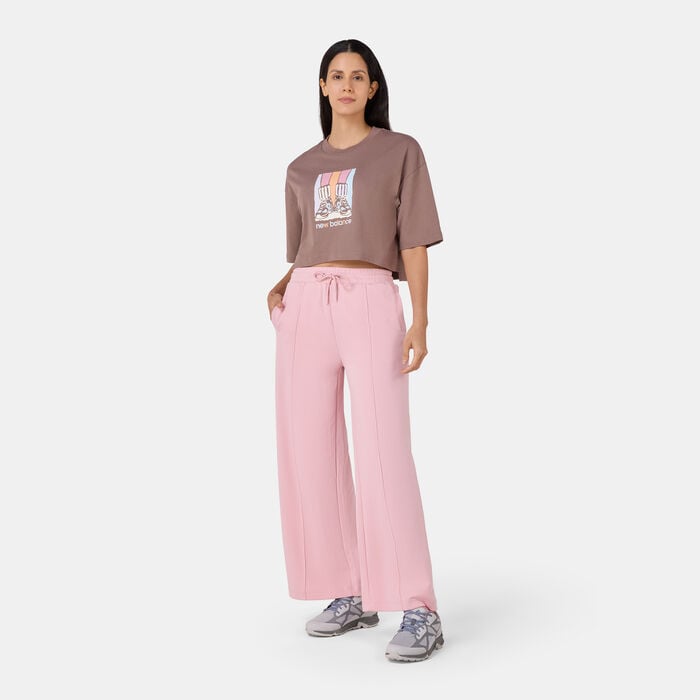 New Balance Women's Athletics Gradient Shoes Graphic T-Shirt Brown New Balance Women's Athletics Gradient Shoes Graphic T-Shirt Brown image number 2