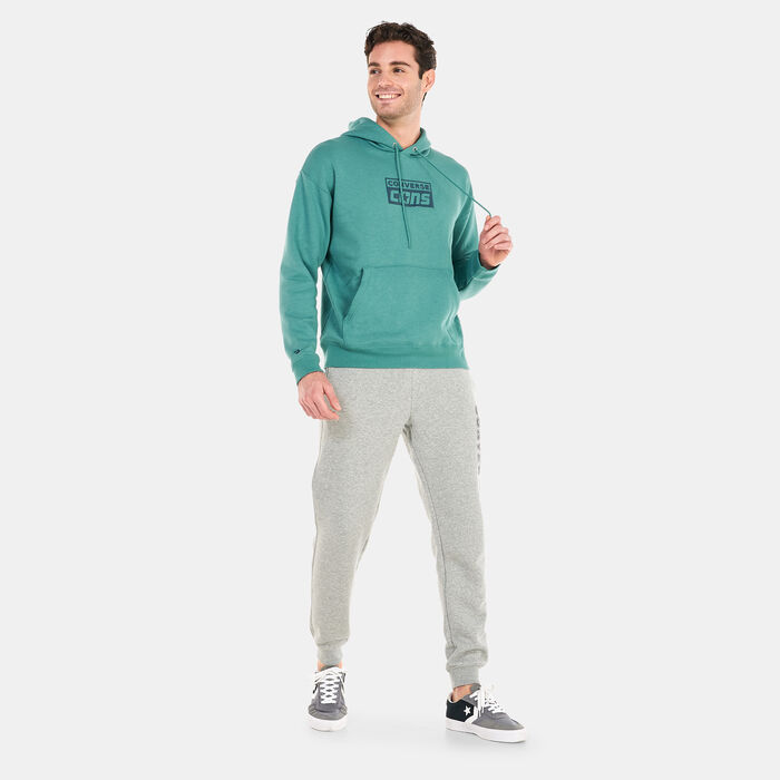 Converse Men's CONS Fleece Pullover Hoodie Green Converse Men's CONS Fleece Pullover Hoodie Green image number 2