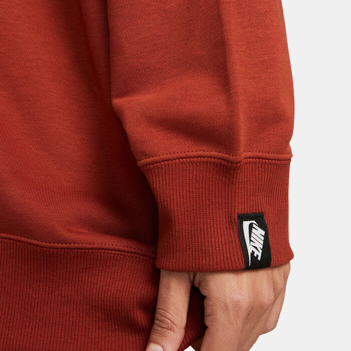 Nike Women's Oversized French Terry Sweatshirt Brown image number 3