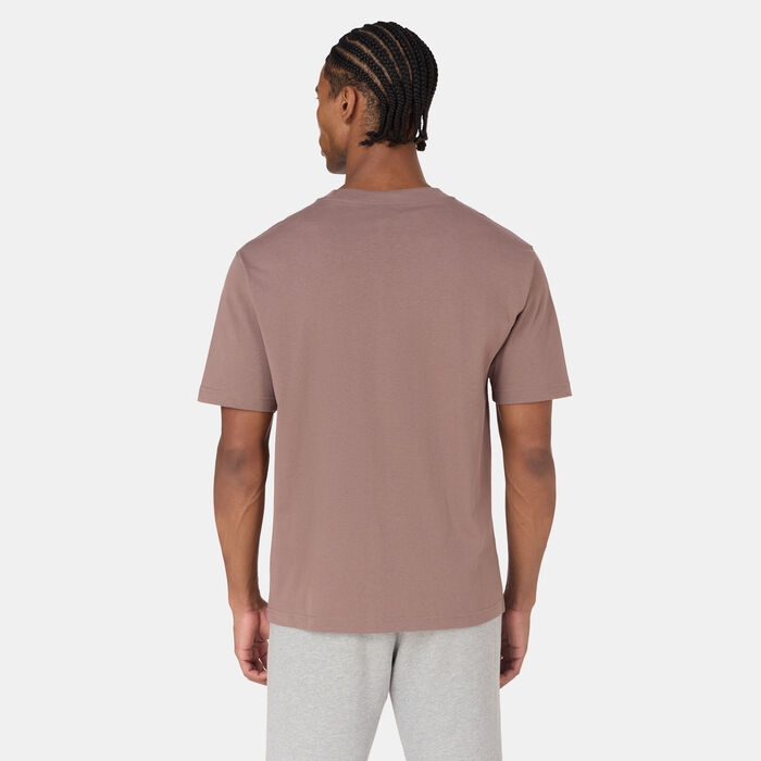 New Balance Men's Athletics Logo T-Shirt Beige New Balance Men's Athletics Logo T-Shirt Beige image number 1
