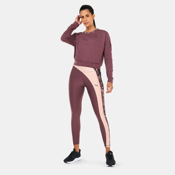 PUMA Women's Safari Glam Training Sweatshirt Brown image number 2